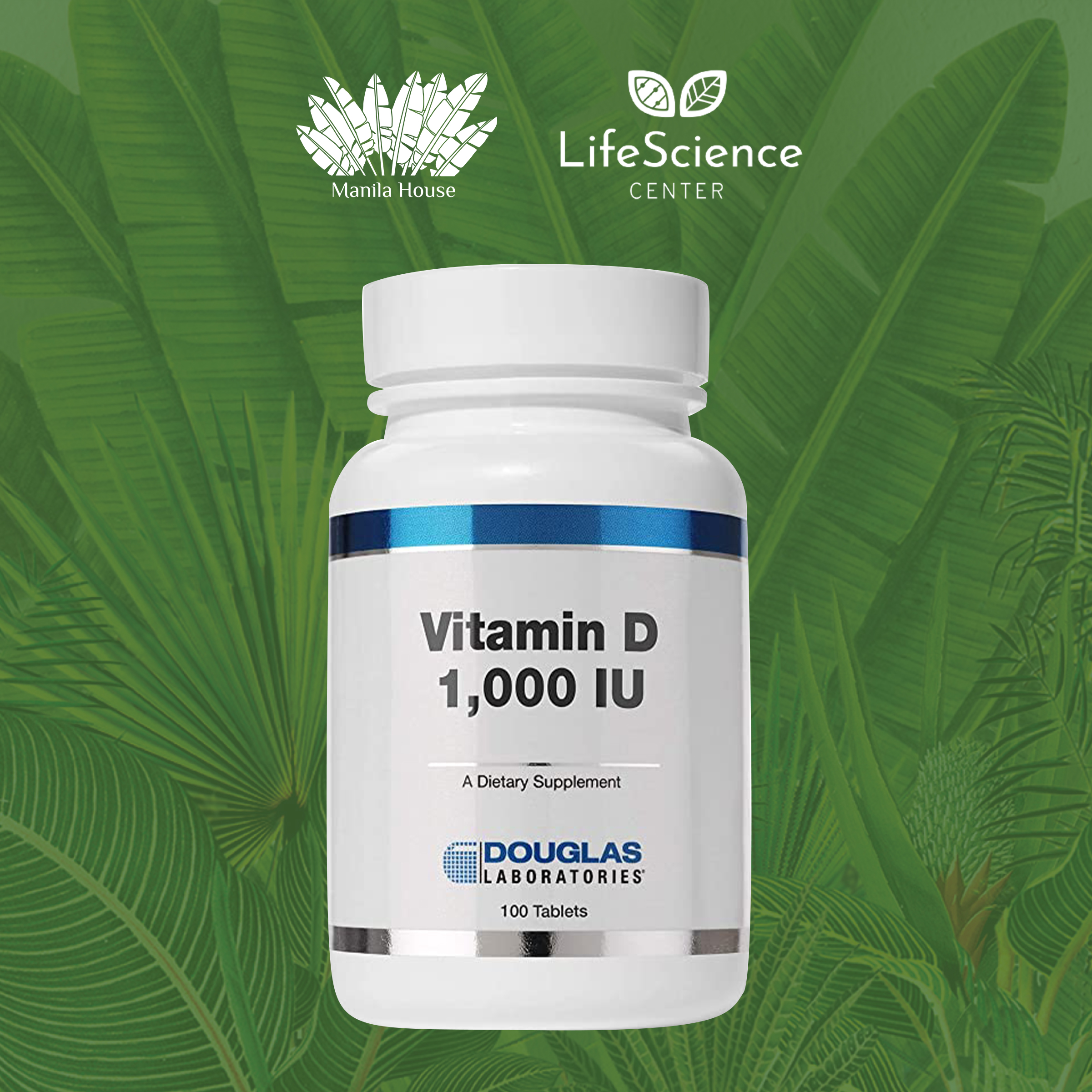 Douglas Laboratories Vitamin D3 1000IU for Sale from the Retail Shop of Manila House Private Club Inc